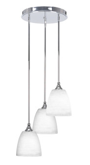 Empire Three Light Cluster Pendalier in Chrome (200|2143-CH-4071)