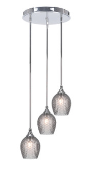 Empire Three Light Cluster Pendalier in Chrome (200|2143-CH-4902)
