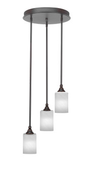Empire Three Light Cluster Pendalier in Dark Granite (200|2143-DG-3001)