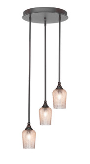 Empire Three Light Cluster Pendalier in Dark Granite (200|2143-DG-4253)