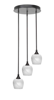 Empire Three Light Cluster Pendalier in Espresso (200|2143-ES-4811)