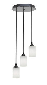 Empire Three Light Cluster Pendalier in Matte Black (200|2143-MB-310)