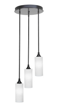 Empire Three Light Cluster Pendalier in Matte Black (200|2143-MB-4091)