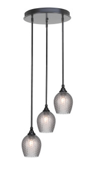 Empire Three Light Cluster Pendalier in Matte Black (200|2143-MB-4902)