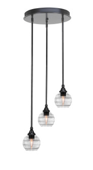 Empire Three Light Cluster Pendalier in Matte Black (200|2143-MB-5110)