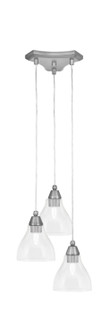 Europa Three Light Cluster Pendalier in Brushed Nickel (200|28-BN-4760)