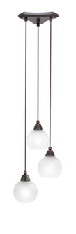Europa Three Light Cluster Pendalier in Dark Granite (200|28-DG-4101)