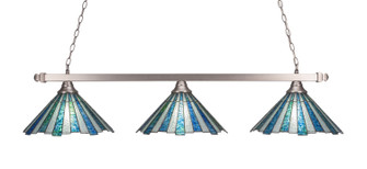 Square/Round Three Light Bar in Brushed Nickel (200|803-BN-932)