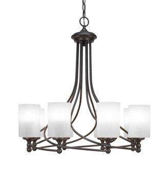 Capri Eight Light Chandelier in Dark Granite (200|908-DG-3001)