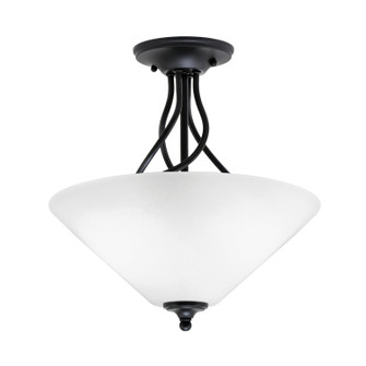 Capri Three Light Semi-Flush Mount in Matte Black (200|909-MB-2161)