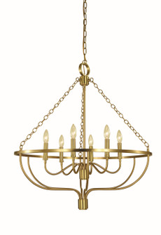 West Town Six Light Chandelier in Matte Black (8|5680 MBLACK)