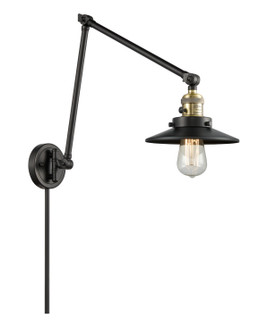 Franklin Restoration LED Swing Arm Lamp in Black Antique Brass (405|238-BAB-M6-LED)
