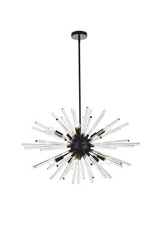 Sienna Ten Light Pendant in Black (173|2502D36BK)