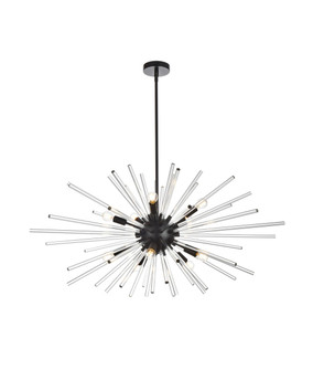 Sienna Ten Light Pendant in black (173|2502D42BK)