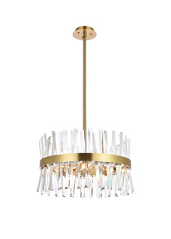 Serephina Ten Light Pendant in satin gold (173|6200D20SG)