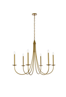 Cohen Six Light Pendant in Brass (173|LD810D42BR)