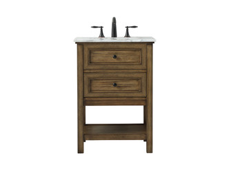 Metropolis Single Bathroom Vanity in driftwood (173|VF27024DW)