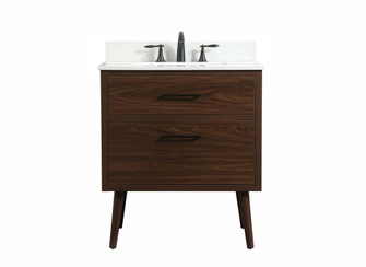 Boise Single Bathroom Vanity in Walnut (173|VF41030MWT-BS)