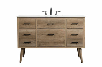 Boise Single Bathroom Vanity in natural oak (173|VF41048NT)