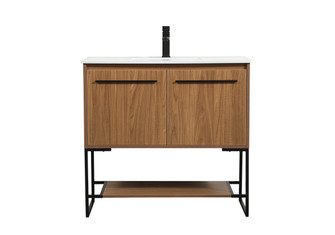 Sloane Single Bathroom Vanity in Walnut Brown (173|VF42536WB)