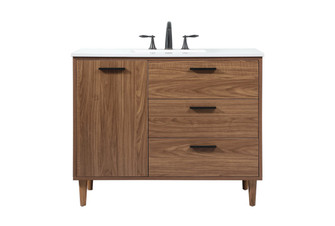 Baldwin Single Bathroom Vanity in walnut brown (173|VF47042WB)
