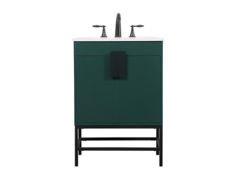 Eugene Single Bathroom Vanity in Green (173|VF48824MGN)