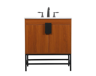 Eugene Single Bathroom Vanity in Teak (173|VF48830MTK)