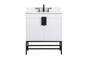 Eugene Single Bathroom Vanity in White (173|VF48830MWH-BS)