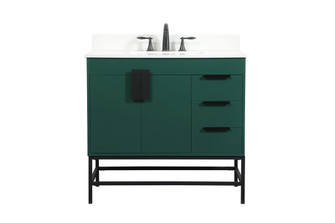 Eugene Single Bathroom Vanity in Green (173|VF48836MGN-BS)