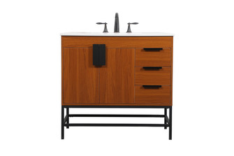 Eugene Single Bathroom Vanity in Teak (173|VF48836MTK)