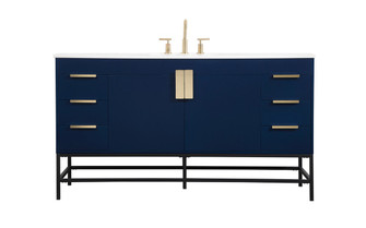 Eugene Single Bathroom Vanity in Blue (173|VF48860MBL)