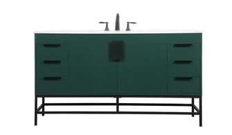 Eugene Single Bathroom Vanity in Green (173|VF48860MGN)