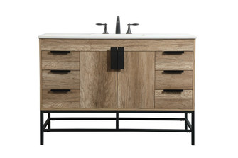 Eugene Single Bathroom Vanity in Natural Oak (173|VF488W48NT)