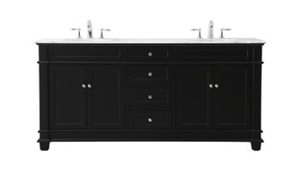 Wesley Bathroom Vanity Set in black (173|VF50072DBK)