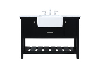 Clement Single Bathroom Vanity in black (173|VF60148BK)