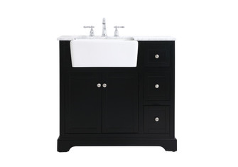 Franklin Single Bathroom Vanity in black (173|VF60236BK)