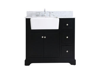 Franklin Single Bathroom Vanity in black (173|VF60236BK-BS)