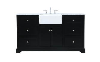 Franklin Single Bathroom Vanity in black (173|VF60260BK)