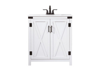 Grant Single Bathroom Vanity in White (173|VF90230WH)