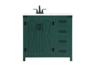 Grant Single Bathroom Vanity in Green (173|VF90236MGN)