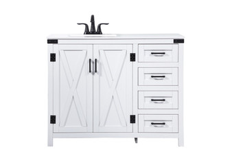 Grant Single Bathroom Vanity in white (173|VF90242WH)