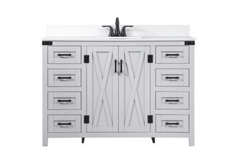 Grant Single Bathroom Vanity in grey (173|VF90248GR-BS)