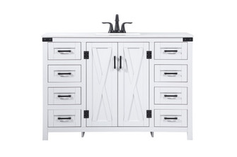 Grant Single Bathroom Vanity in White (173|VF90248WH)