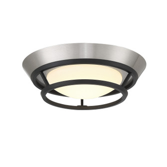 Beam Me Up! LED Flush Mount in Brushed Nickel and Coal Highlights (42|P5371-691-L)