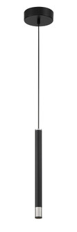 Wand LED Mini Pendant in Coal With Brushed Nickel (42|P5409-691-L)