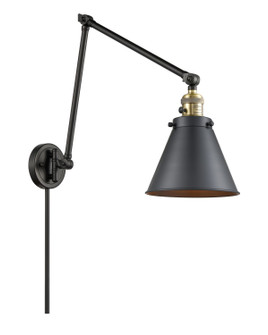 Franklin Restoration LED Swing Arm in Black Antique Brass (405|238-BAB-M13-BK-LED)
