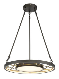 Tribeca by Robin Baron LED Pendant in Smoked Iron And Soft Brass (29|N7526-716-L)