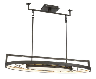 Tribeca by Robin Baron LED Island Pendant in Smoked Iron And Soft Brass (29|N7528-716-L)