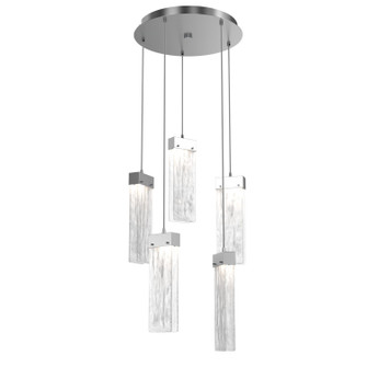 Parallel LED Pendant in Classic Silver (404|CHB0042-05-CS-CG-C01-L3)