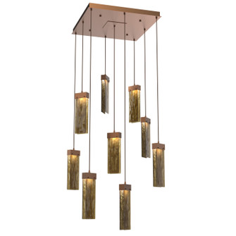 Parallel LED Pendant in Burnished Bronze (404|CHB0042-09-BB-BG-C01-L3)